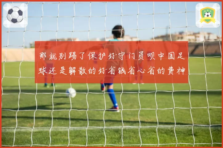 那就别踢了保护好守门员呗中国足球还是解散的好省钱省心省的费神